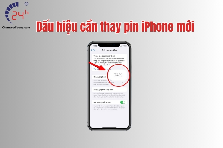 dấu hiệu thay pin iphone mới