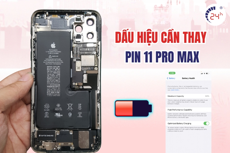 khi nào cần thay pin iphone 11 pro max