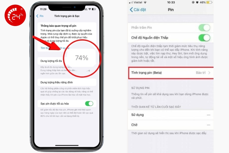 dấu hiệu cần thay pin iphone