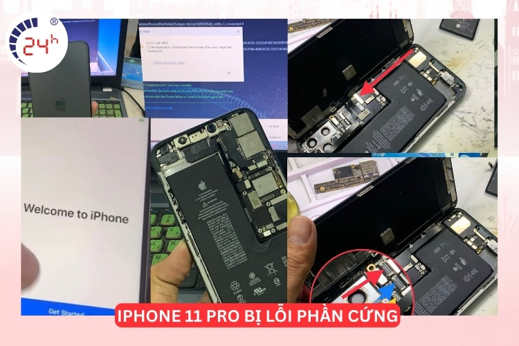 iphone 11 pro bị lỗi phần cứng