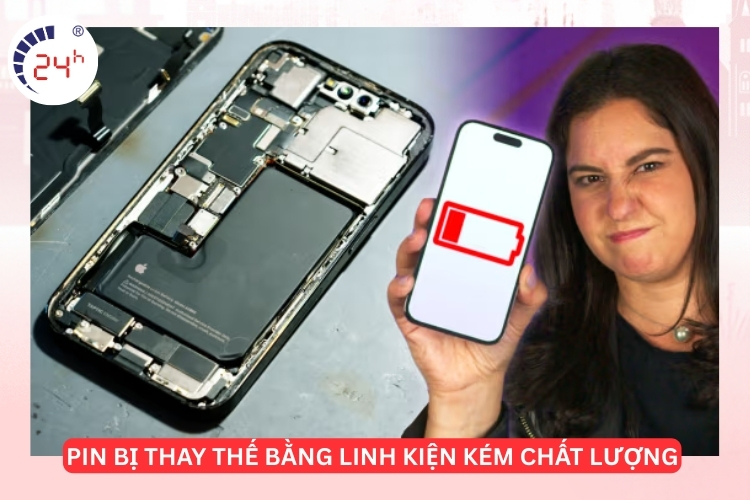 iphone 11 pro thay thế linh kiện kém chát lượng