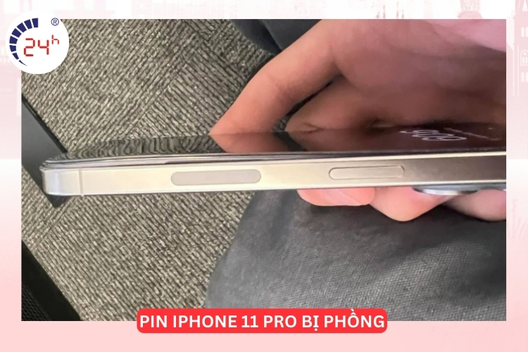 pin iPhone 11 Pro bị phồng