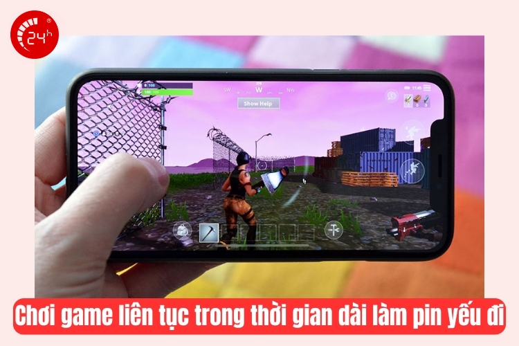 chơi game liên tục làm pin yếu đi