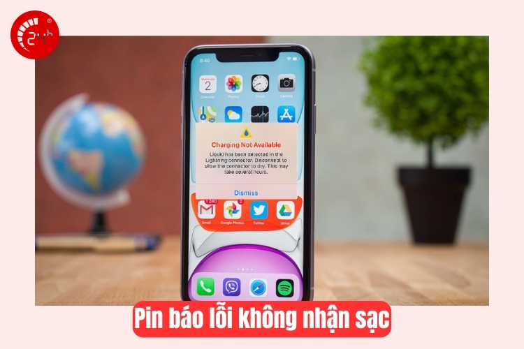 pin báo lỗi không nhận sạc