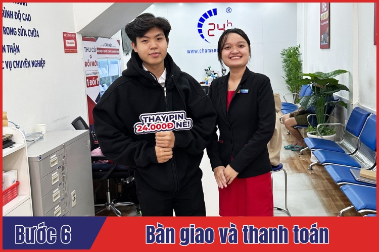 Quy trình thay pin iPhone 11 thường 