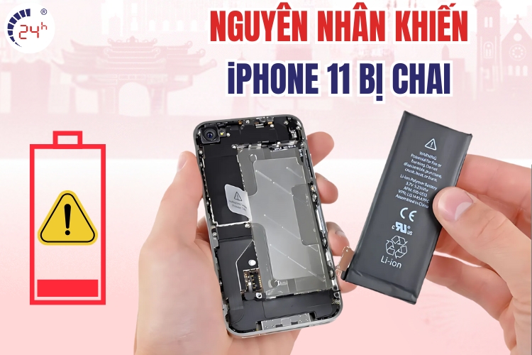 Nguyên nhân khiến iPhone 11 bị chai hay hư hỏng pin
