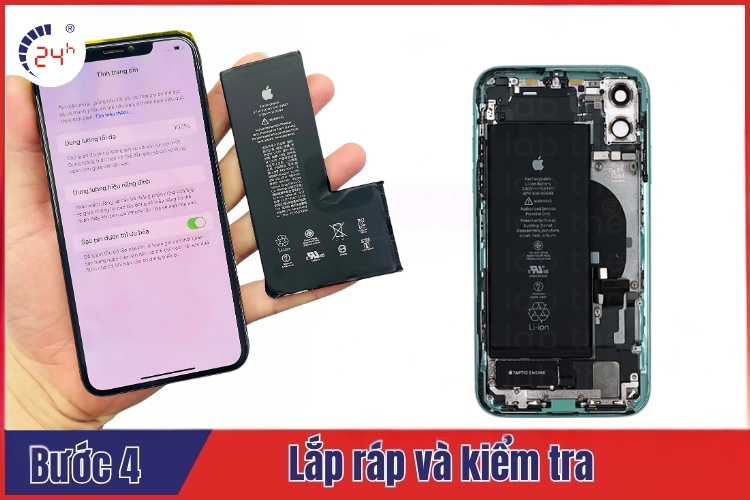 Quy trình thay pin iPhone 11 thường 