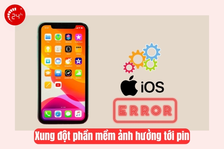 xung đột phần mềm ảnh hưởng tới pin