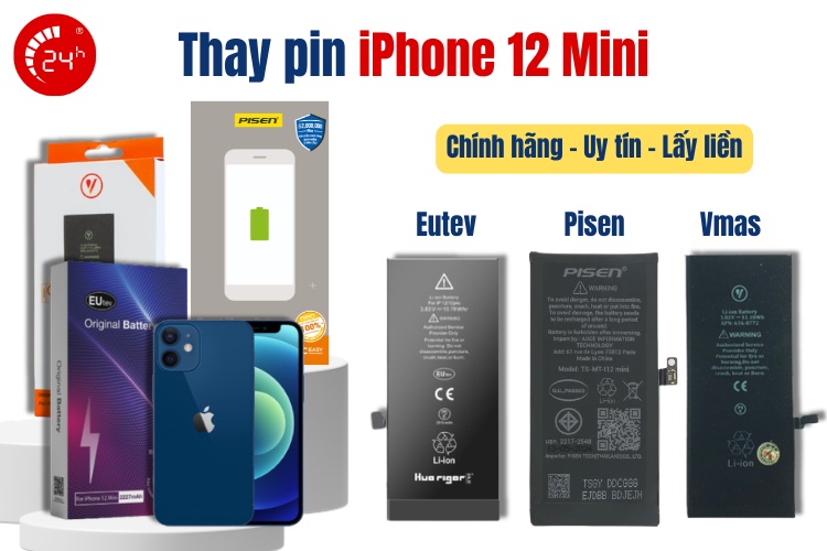 thay pin iphone 12 mini lấy liền tại tphcm