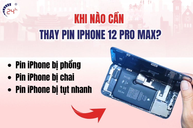 dấu hiệu cần thay pin 12 pro max