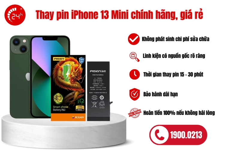 thay pin iphone 13 mini giá rẻ