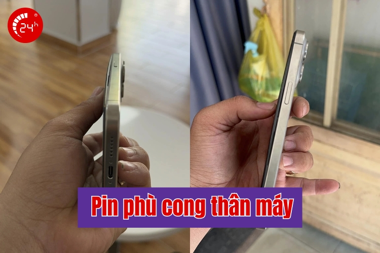 pin phù làm cong thân máy