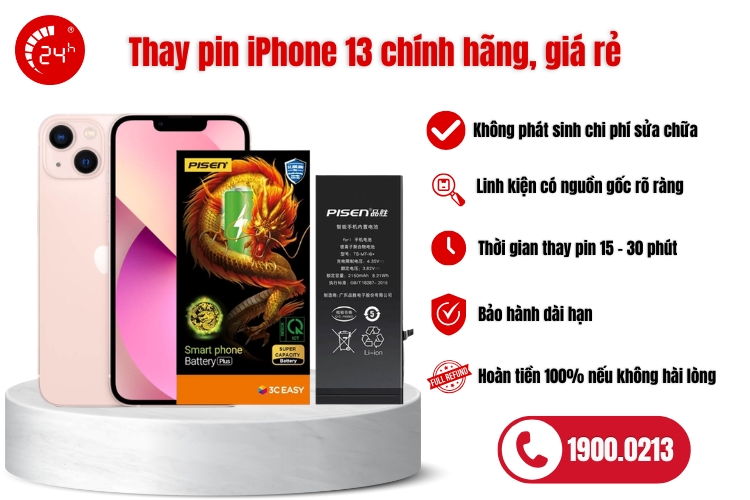 thay pin iphone 13 thường giá rẻ