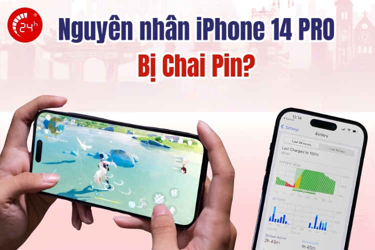 nguyên nhân làm iphone 14 pro chai pin