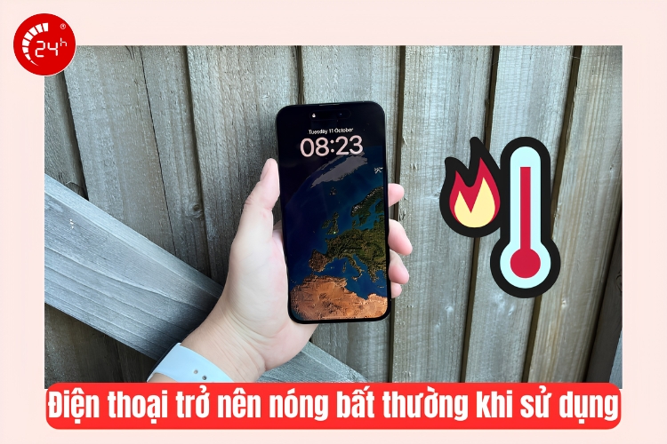 iphone bị nóng