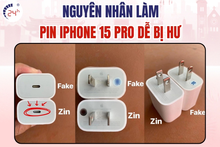 Nguyên nhân làm pin iPhone 15 Pro hư nhanh