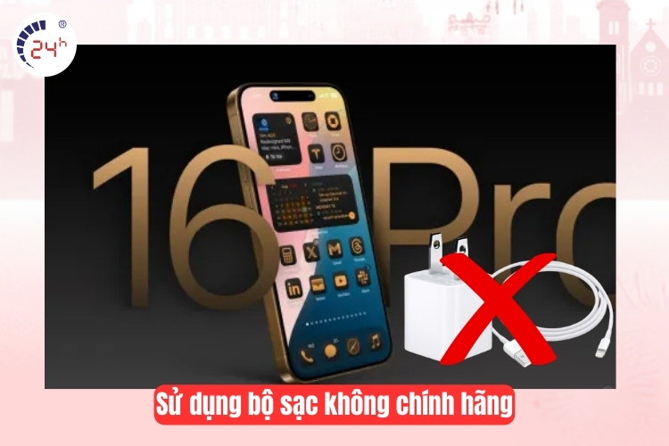 Sử dụng bộ sạc không chính hãng