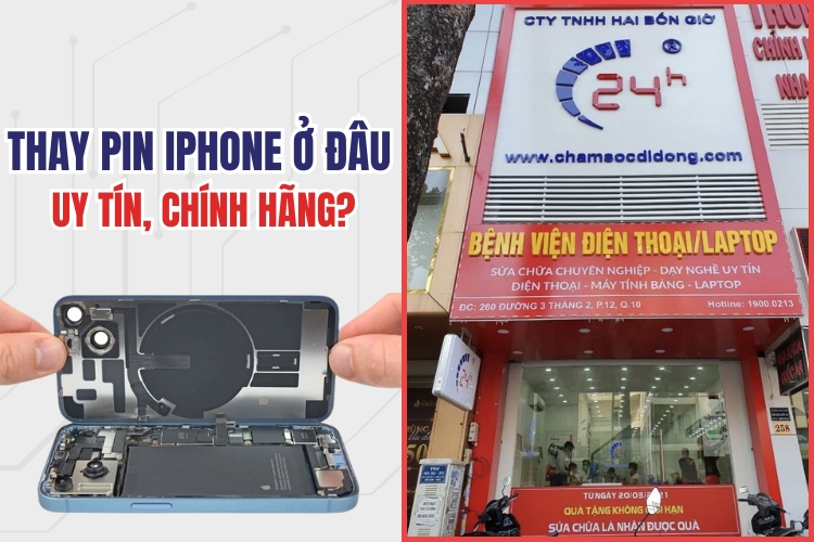 Nên thay pin iPhone chính hãng ở đâu