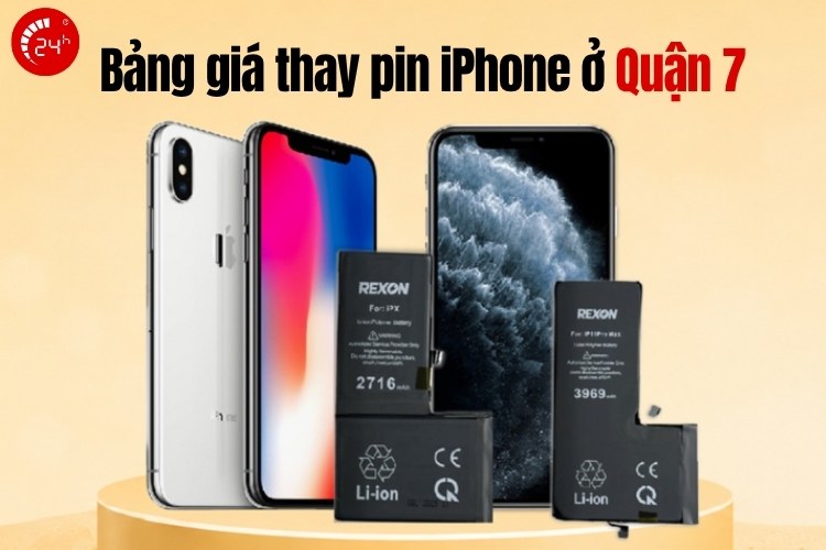 bảng giá thay pin iphone ở quận 7