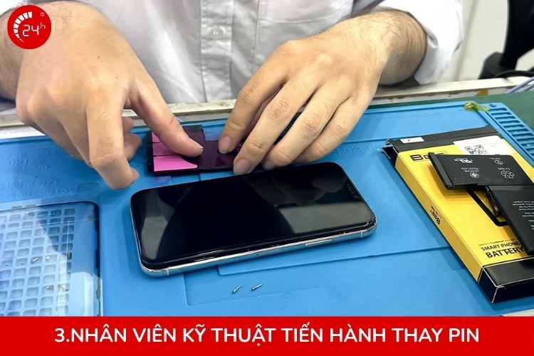 quá trình thay pin iphone quận 7