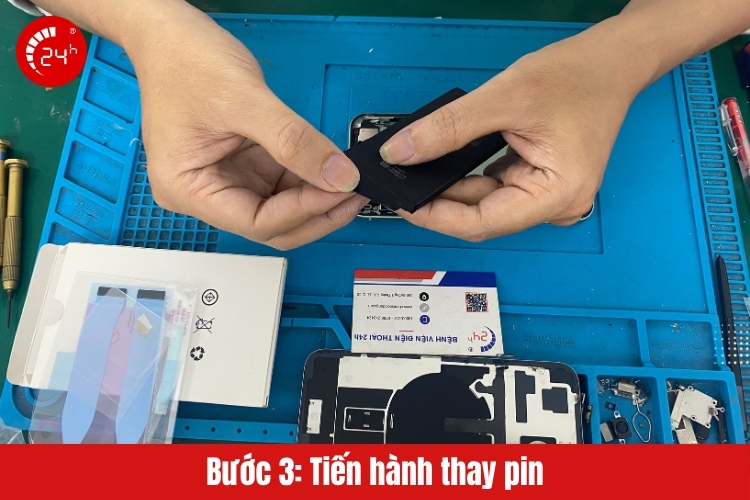 Thay pin iPhone tại Bệnh viện Điện thoại, Laptop 24h B3