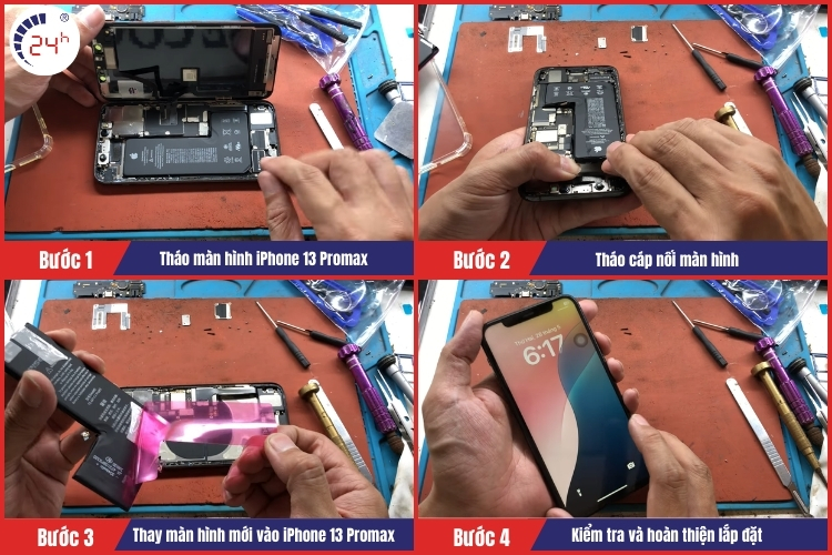 Tiến hành thay Pin cho khách hàng  tại chamsocdidong.com