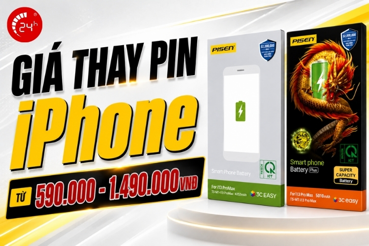 Giá thay pin Pisen iPhone