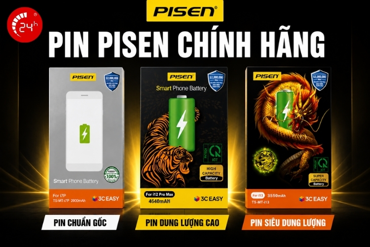 Pin Pisen có mấy loại