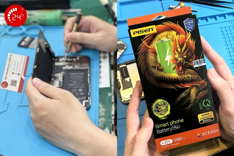Thay pin Pisen tại Bệnh Viện Điện Thoại, Laptop 24h