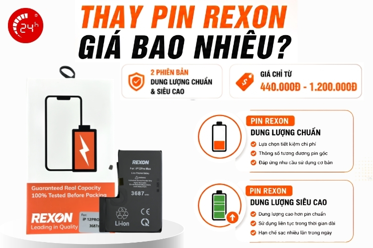 Thay pin REXON giá bao nhiêu