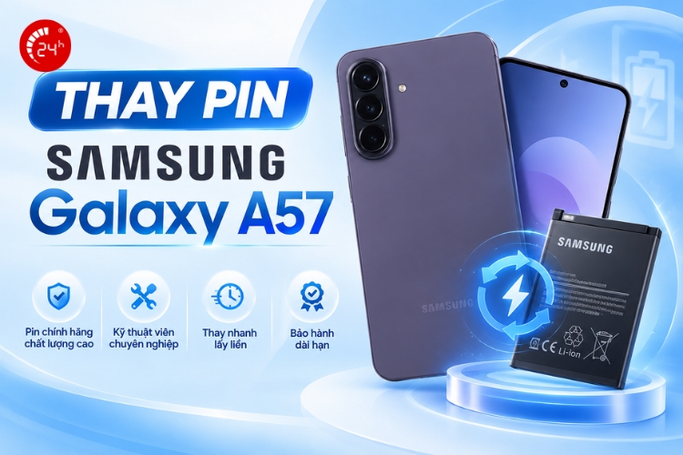 thay pin samsung galaxy a57