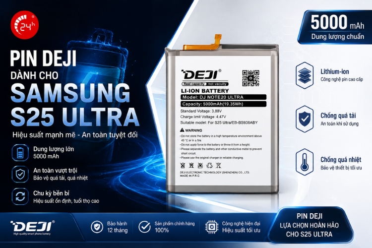 thay pin deji s25 ultra