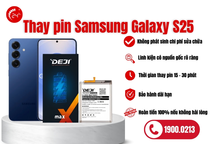 thay pin samsung s25