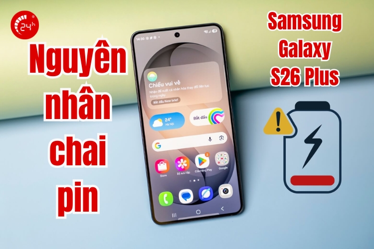 nguyên nhân gây chai pin samsung s26 plus