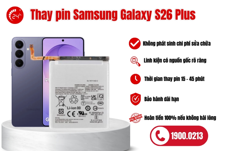thay pin samsung s26 plus