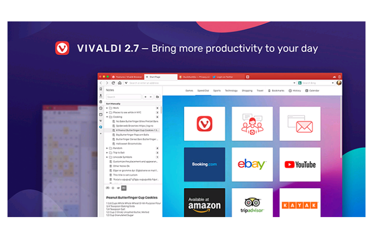 Vivaldi cũng là trình duyệt chứa đựng nhiều tính năng hữu ích