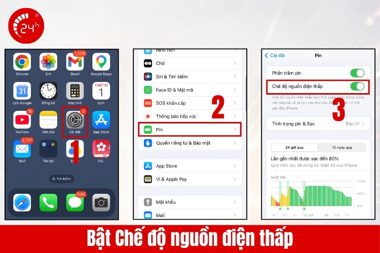 Bật chế độ nguồn điện thấp tránh hao pin do app