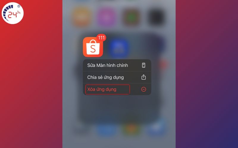 Cai dat lai ung dung de sua loi vao Shopee bi tat nhac tren iPhone