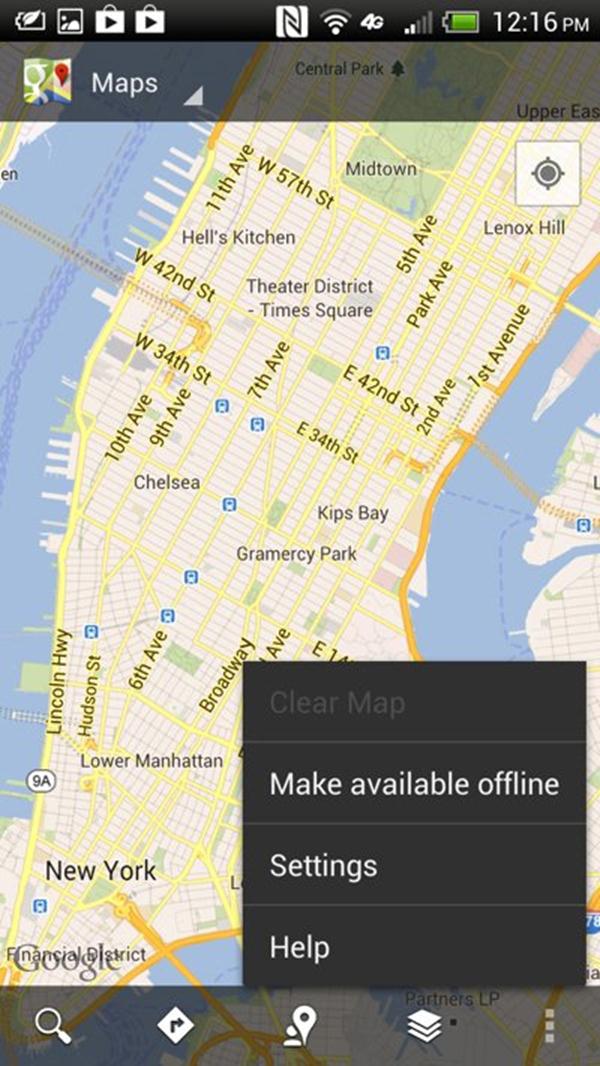 Google Maps cho phép lưu trữ bản đồ ngoại tuyến 15 meo hay cho nguoi moi dung android hinh anh 4