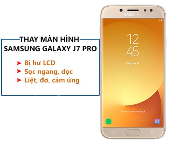 Thay màn hình Samsung Galaxy J7 Pro chính hãng, giá rẻ tại TPHCM
