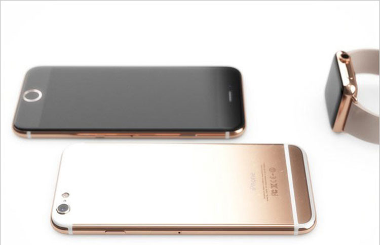 Cận cảnh bản thiết kế iPhone 6S màu hồng nhạt đẹp tuyệt vời
