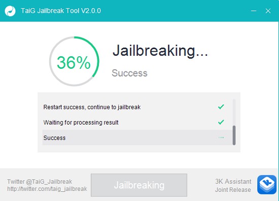 Dùng tool TAIG để Jailbreak máy ở iOS 8.1.1 - 8.1.2