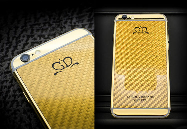 Phiên bản iPhone sợi carbon màu vàng có giá trị đắt hơn carbon trắng