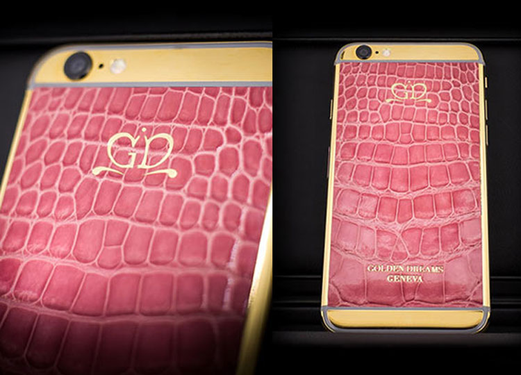 Phiên bản iPhone 6 được sử dụng chất liệu da cá sấu hồng