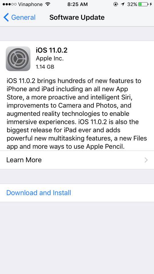 Đã có iOS 11.0.2: Sửa lỗi âm thanh cuộc gọi của iPhone 8/8 Plus hình ảnh
