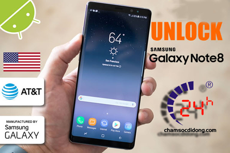 Dịch Vụ Unlock Cho Samsung Galaxy Note 8 Khóa Mạng T-MOBILE