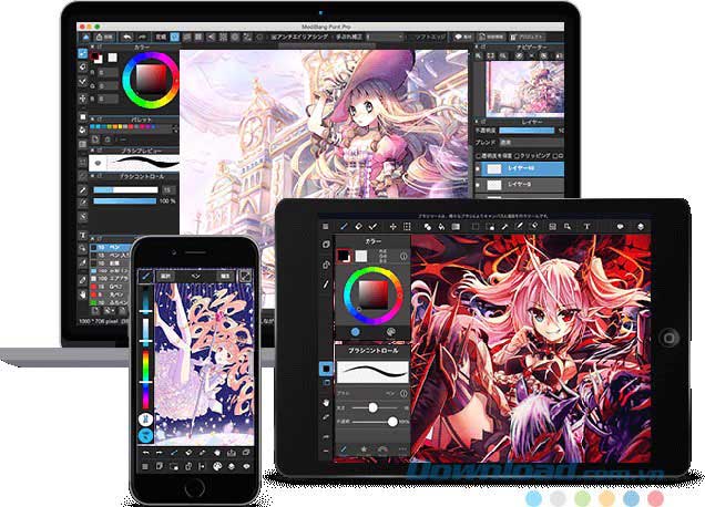 Vẽ nhân vật anime trên điện thoại bằng phần mềm MediBang Paint