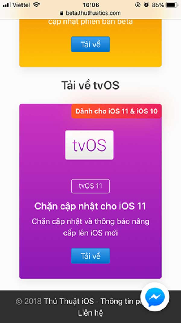 chặn cập nhật iOS 1