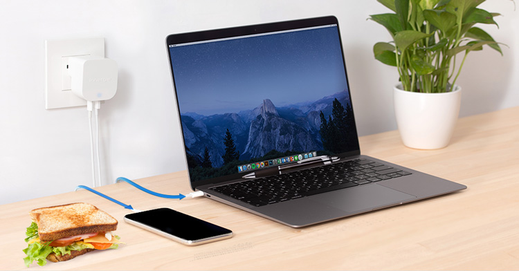 sạc pin qua cổng USB máy tính