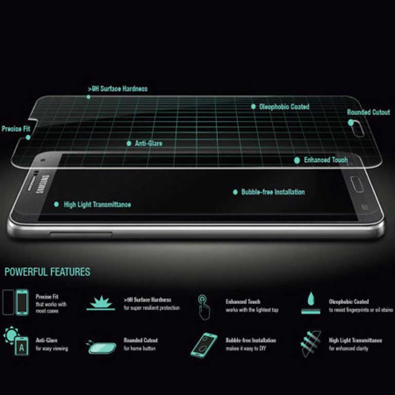 Ảnh 3D về các điểm trên màng hình điện thoại SAMSUNG GALAXY A9 PRO (2018)